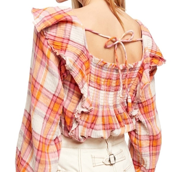 NWT Wee The Free Medium Siena Plaid Pullover - Picture 9 of 9